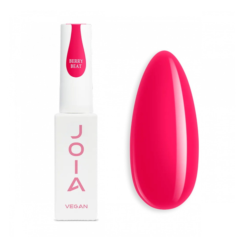 Рідкий гель JOIA vegan PolyLiquid Gel Berry Beat для зміцнення та моделювання глибокий малиновий з ягідною прозорістю 8 мл