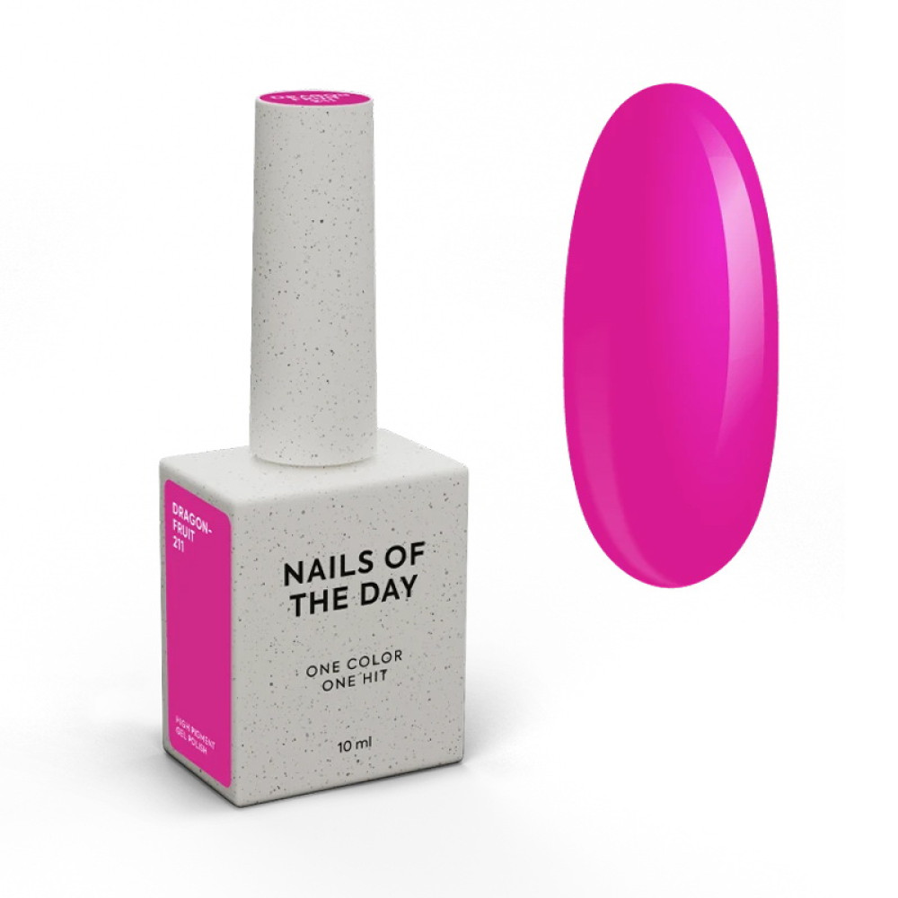 Гель-лак Nails Of The Day 211 Dragonfruit пурпурно-рожевий 10 мл