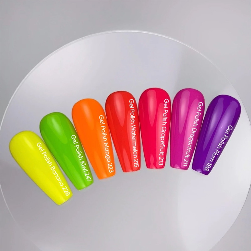 Гель-лак Nails Of The Day 213 Grapefruit неоново-малиновий 10 мл