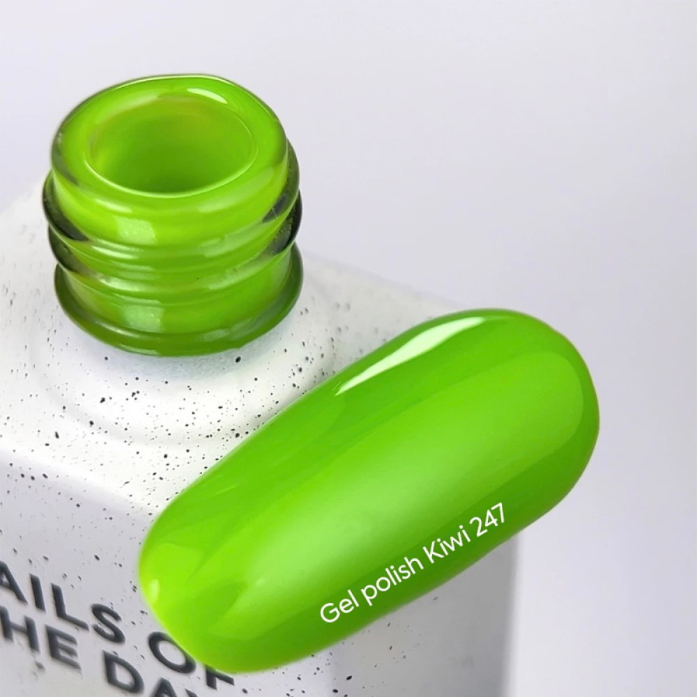 Гель-лак Nails Of The Day 247 Kiwi неоново-зелений 10 мл