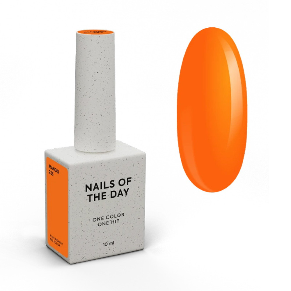 Гель-лак Nails Of The Day 223 Mango неоново-помаранчевий 10 мл