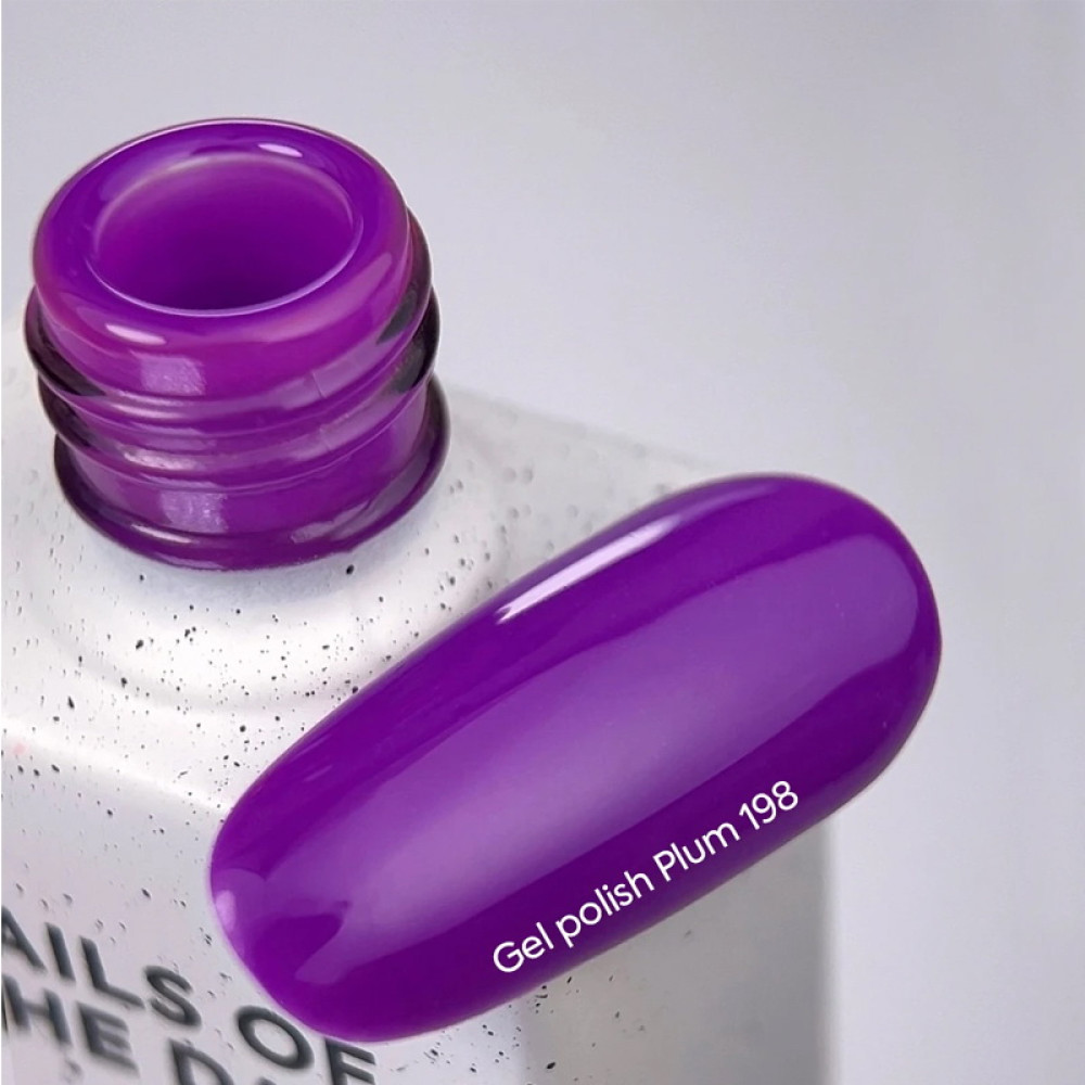 Гель-лак Nails Of The Day 198 Plum сливово-фіолетовий 10 мл