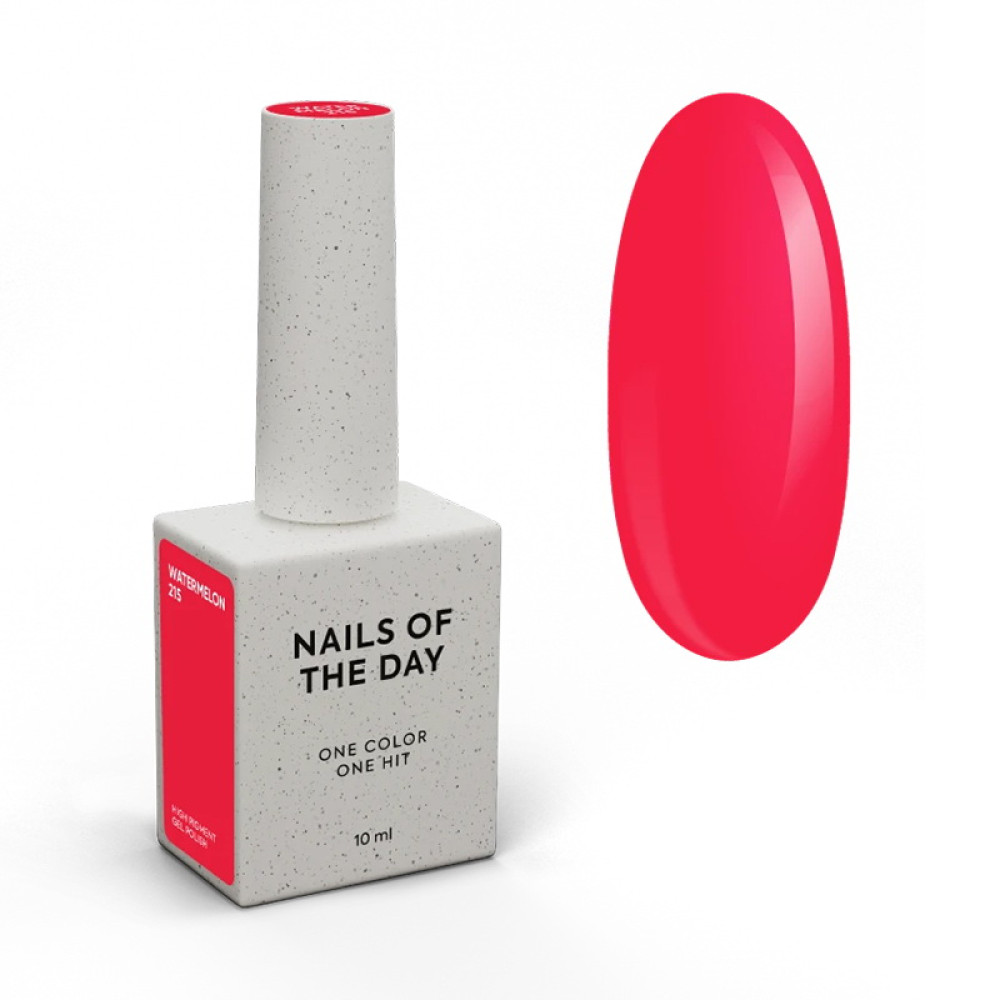 Гель-лак Nails Of The Day 215 Watermelon насичений коралово-червоний 10 мл