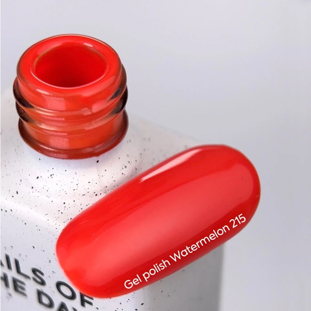 Гель-лак Nails Of The Day 215 Watermelon насичений коралово-червоний 10 мл