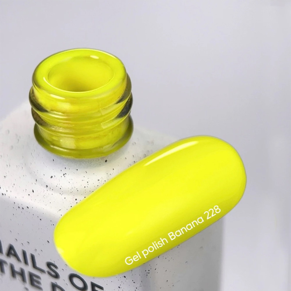 Гель-лак Nails Of The Day 228 Вanana неоново-жовтий 10 мл