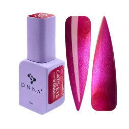 Гель-лак DNKa Polish Gel Cat Eye 80s 0005 насичена фуксія з шимером 12 мл