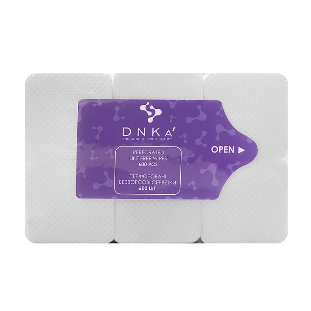 Салфетки безворсовые DNKa с перфорацией 5х5 см 600 шт