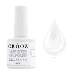 Гель-лак однофазный Crooz One Step 02 белый 8 мл