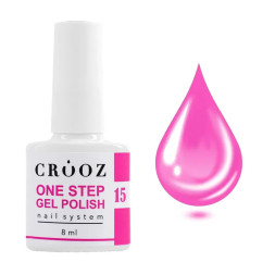 Гель-лак однофазный Crooz One Step 15 неоново-малиновый 8 мл