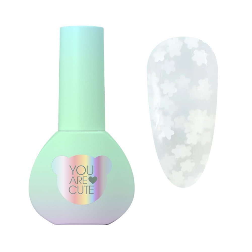 Рідкий гель You Are Cute Bottle Gel 23 для зміцнення та моделювання з декором 5 мл