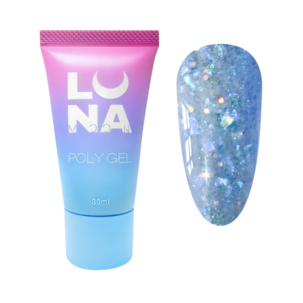 Полигель Luna Poly Gel 11 с блестками 30 мл