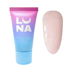 Полигель Luna Poly Gel 15 с шиммером 30 мл