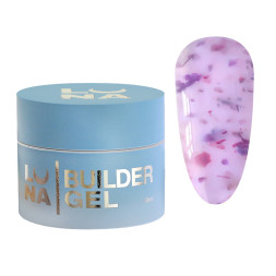 Гель для наращивания Luna Flower Gel 02 с сухоцветами 15 мл