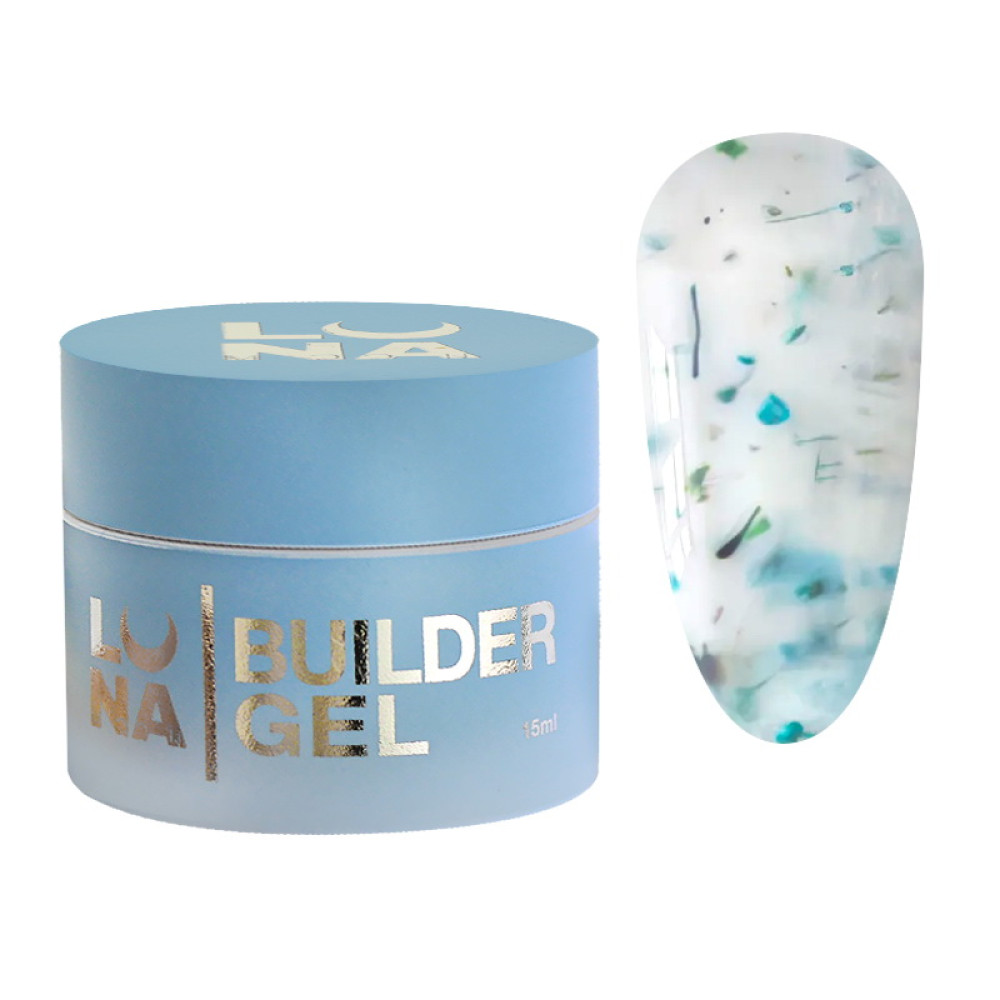 Гель для нарощування Luna Flower Gel 03 з сухоцвітом 15 мл