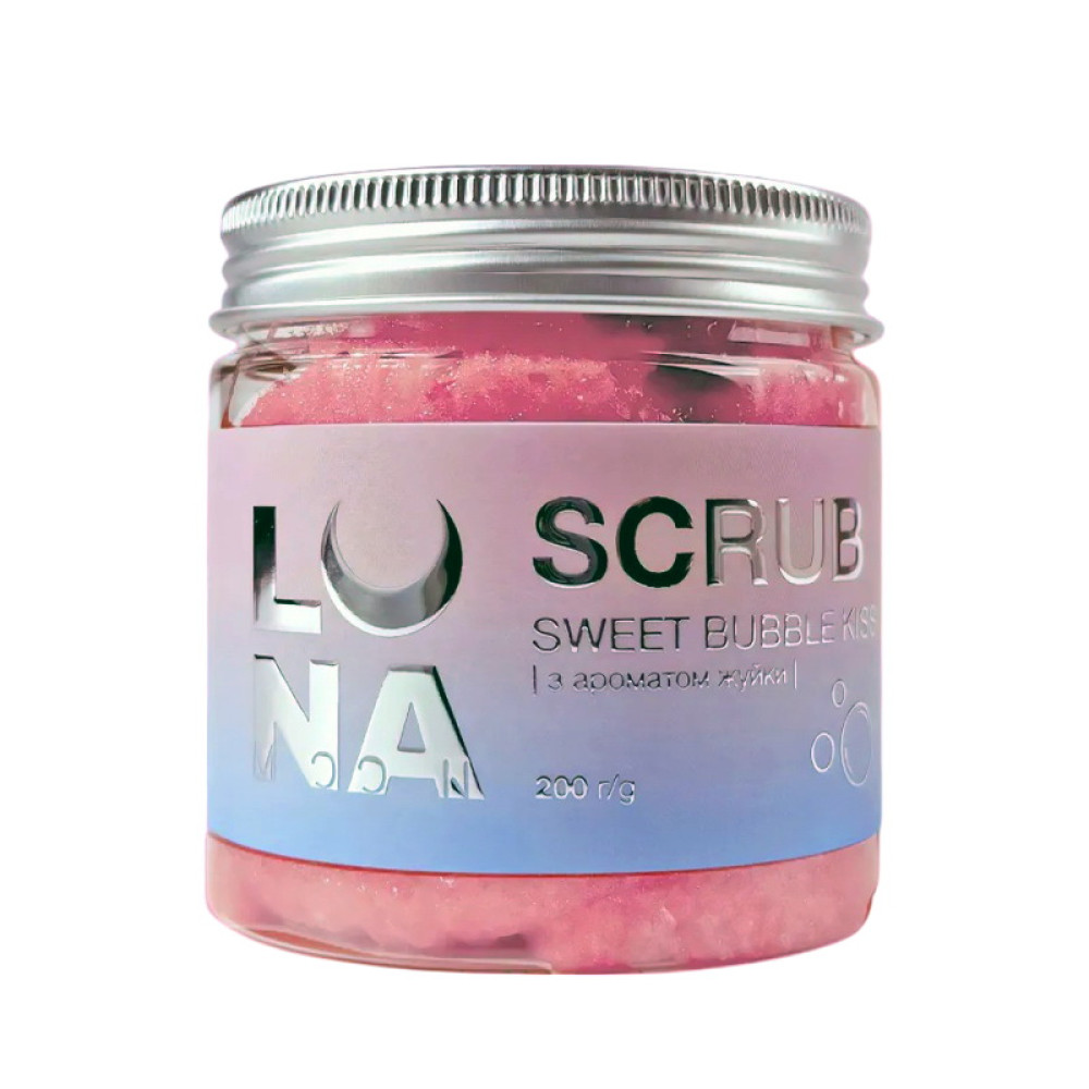 Скраб для рук та ніг Luna Scrub Sweet Bubble Kiss з ароматом жуйки 200 г
