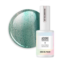 Гель-лак Adore Professional Cats Eye Aura A-06 Luna хамелеон с эффектом втирки тиффани 8 мл