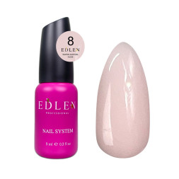 Рідкий гель Edlen Professional Water Acrygel Nude 08 світло-персиковий 9 мл