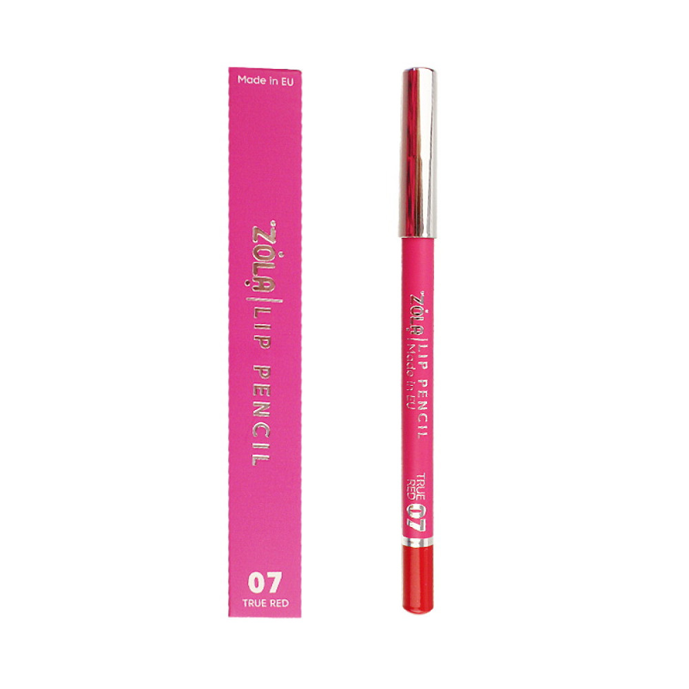 Карандаш для губ ZOLA Lip Pencil 07 True Red