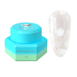 Гель для наращивания You Are Cute Builder Gel 20 с декором молочный 15 мл