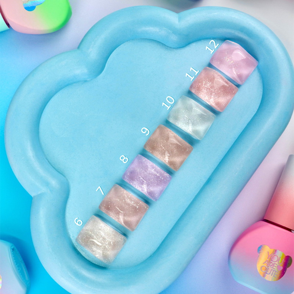 Рідкий гель You Are Cute Bottle Gel 10 для зміцнення та моделювання молочний з шимером 15 мл