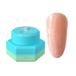 Жидкий гель You Are Cute Bottle Gel 11 для укрепления и моделирования персиково-розовый с шиммером 15 мл