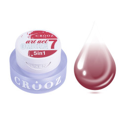 Гель-краска Crooz Art Gel Ombre 5 в 1 07 без липкого слоя малиново-розовый 3 мл