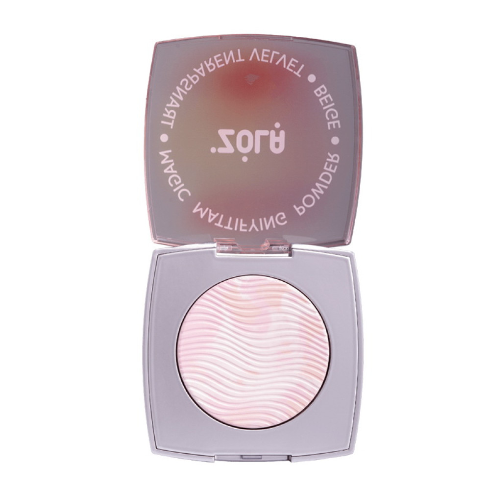 Пудра для лица ZOLA Magic Mattifying Powder Transparent Velvet Beige матирующая 5  г