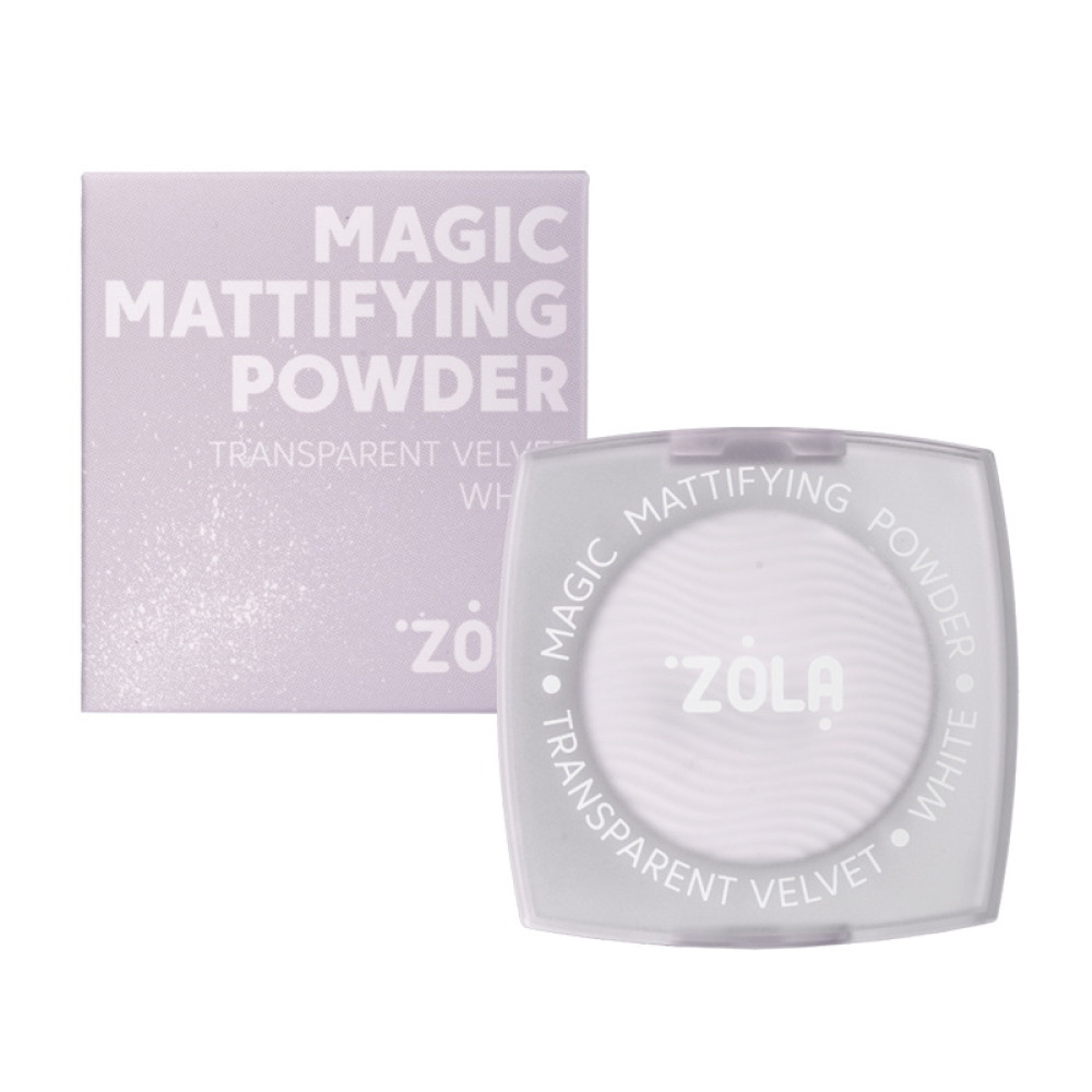 Пудра для лица ZOLA Magic Mattifying Powder Transparent Velvet White матирующая 5 г