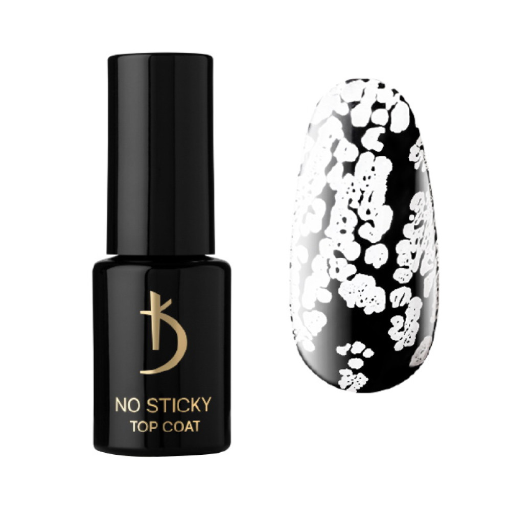 Топ для гель-лаку без липкого шару Kodi Professional No Sticky Top Coat Lace With UV з ефектом мережива 12 мл