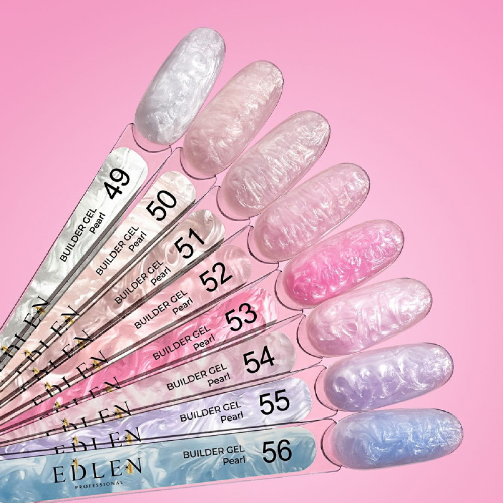 Гель будівельний Edlen Professional Builder Gel Pearl 49 з перламутровим ефектом 15 мл