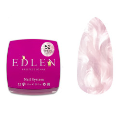 Гель будівельний Edlen Professional Builder Gel Pearl 52 з перламутровим ефектом 15 мл