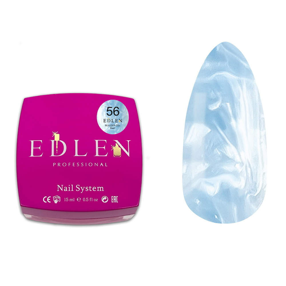 Гель будівельний Edlen Professional Builder Gel Pearl 56 з перламутровим ефектом 15 мл