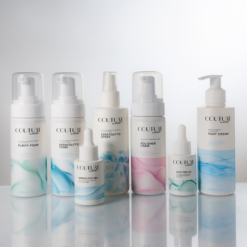 Мультифункціональна піна для очищення стоп Couture Color Purify Foam для чутливої шкіри з евкаліптовою олією 150 мл