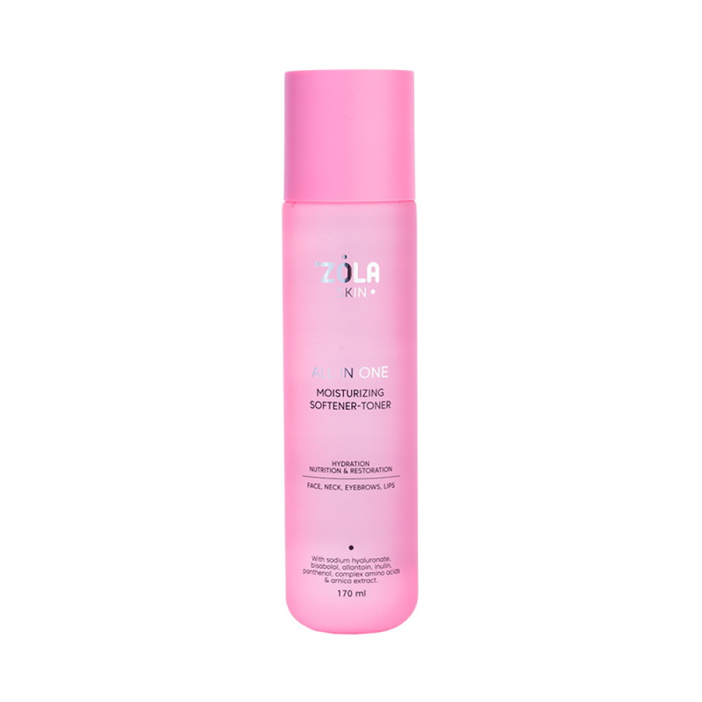 Тонер-пом’якшувач для обличчя ZOLA Moisturizing Softener-Toner All In One амінокислотний 170 мл