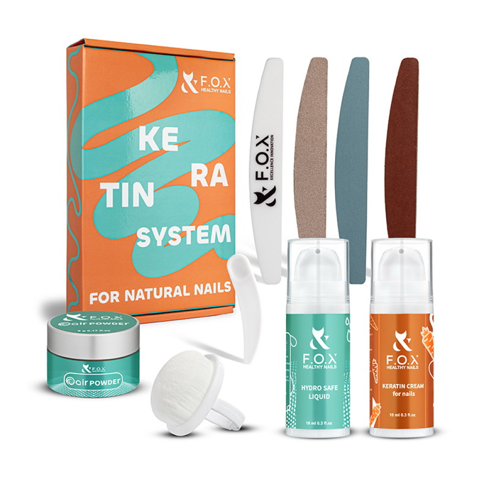 Набір Кератинова система для натуральних нігтів F.O.X Keratin System For Natural Nails