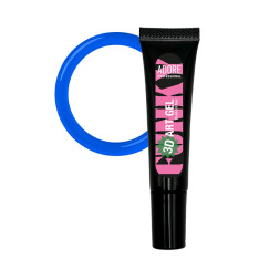 Гель для дизайну Adore Professional Funky Art 3D Gel 16 Ultramarine Glass без липкого шару синій вітраж 15 мл