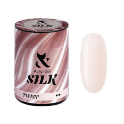 Акрил-гель F.O.X Aсryl Gel Silk 001 молочний рожево-бежевий 20 мл