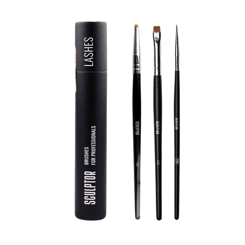 Набор кистей для ламинирования бровей и ресниц Sculptor Lash Lash Set 3 шт