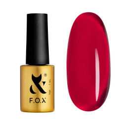 Топ витражный для гель-лака без липкого слоя F.O.X Top Lipstick 001 7 мл