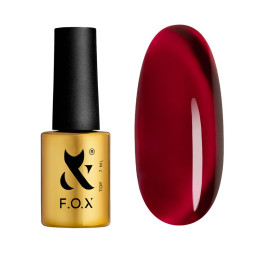 Топ витражный для гель-лака без липкого слоя F.O.X Top Lipstick 002 7 мл