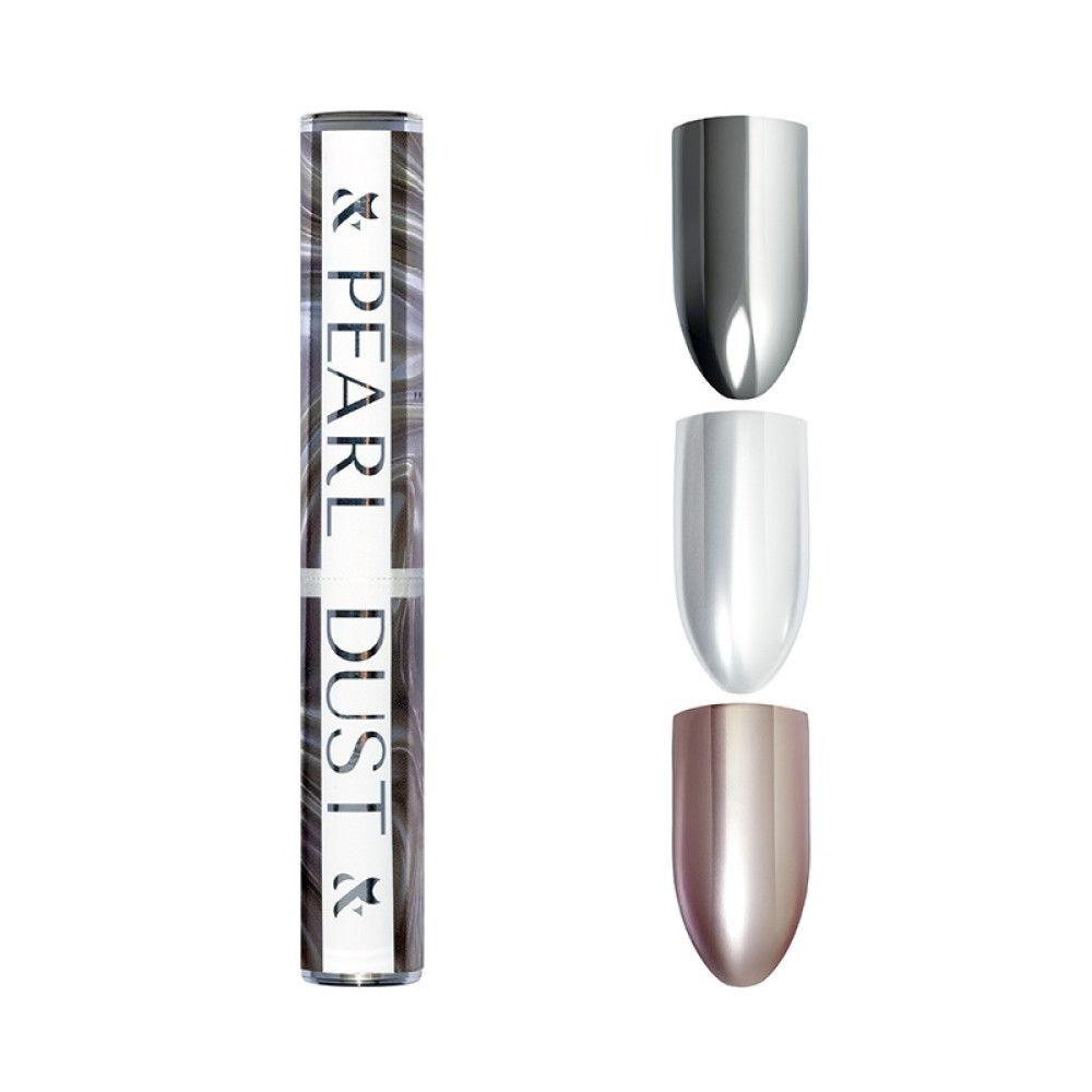 Жемчужная втирка F.O.X Pearl Dust 02 в карандаше серебряный зеркальный 0.3 г
