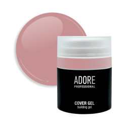 Гель будівельний камуфлюючий Adore Professional Builder Cover Gel 10 Ashrose напівпрозорий попелястий рожевий з вакуумною помпою 3