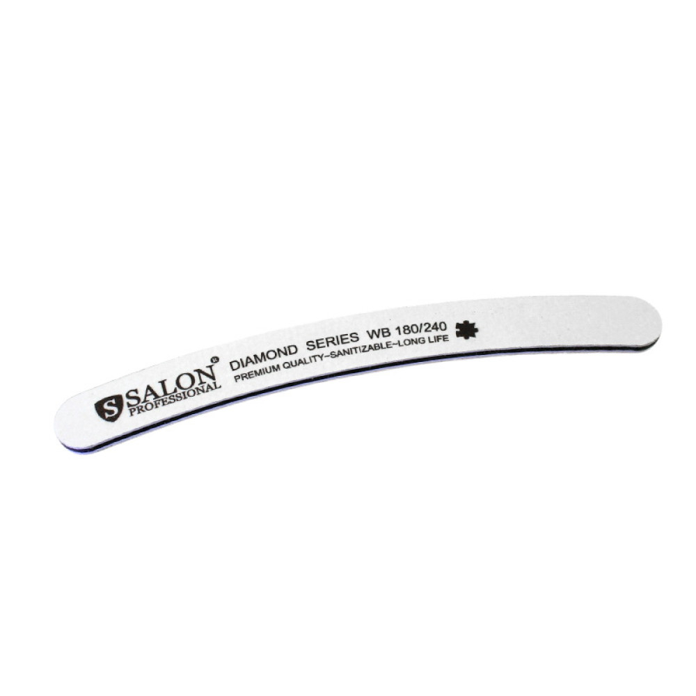 Пилка для нігтів Salon Professional 180/240 Diamond. бумеранг