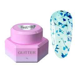 Гель для дизайну You Are Cute Glitter Gel 12 з сухоцвітом 5 мл