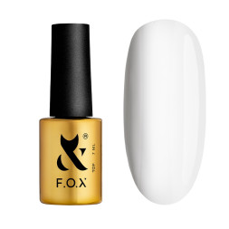 Топ для гель-лаку без липкого шару F.O.X Top White белий 7 мл