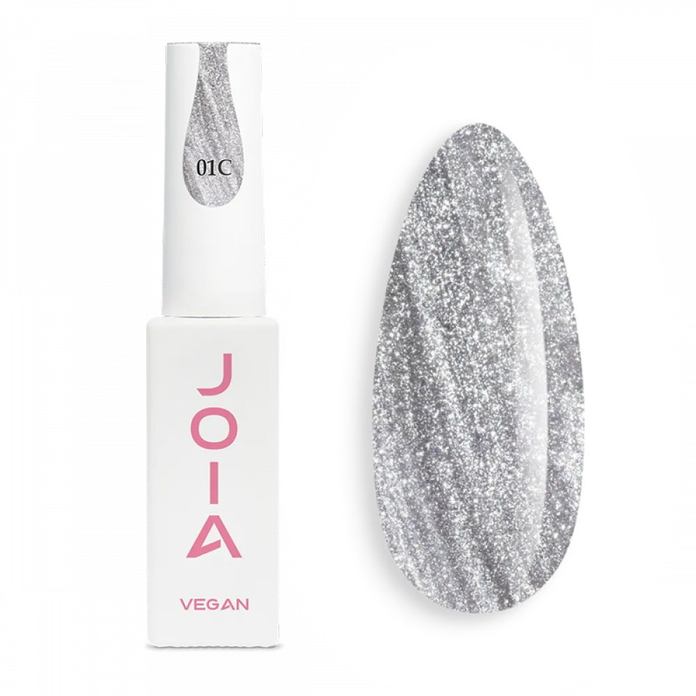 Гель-лак JOIA vegan Cat Eye Stone Jewelry 01C Moonstone Veil cвітлий кремовий із ніжним золотавим сяйвом 6 мл