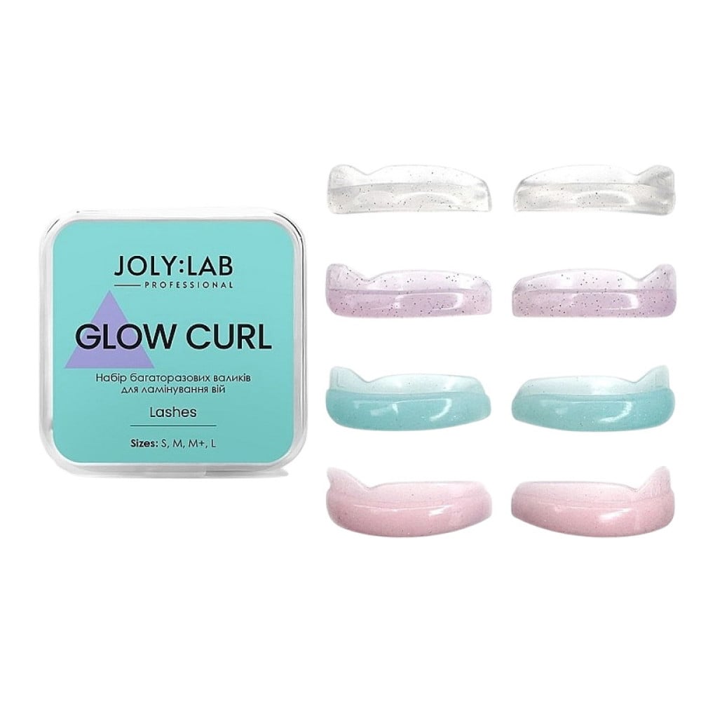 Валики силіконові для ламінування вій Joly:Lab Glow Curl (S. M. M. L)
