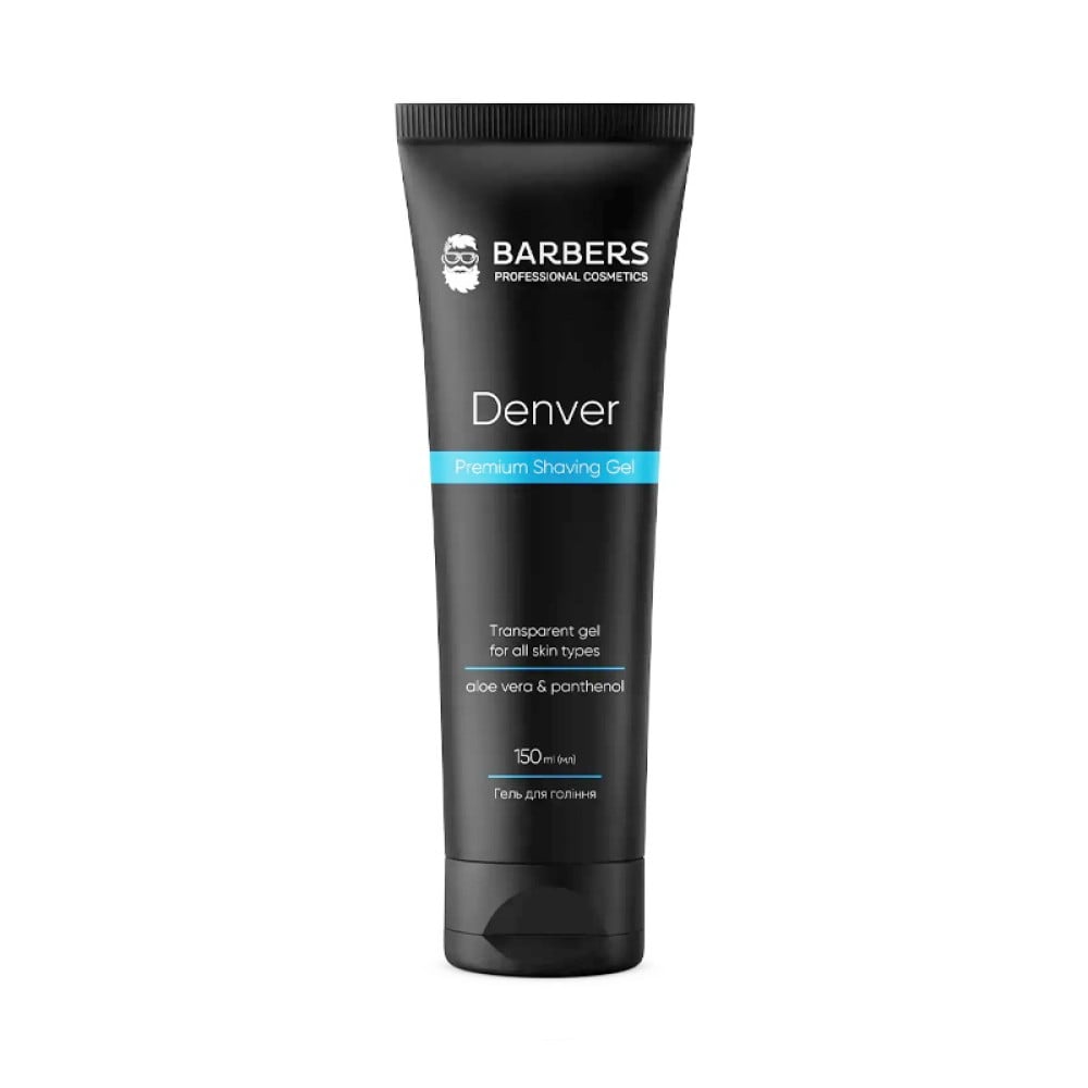 Гель для бритья Barbers Denver Premium Shaving Gel с экстрактом алоэ и пантенолом 150 мл
