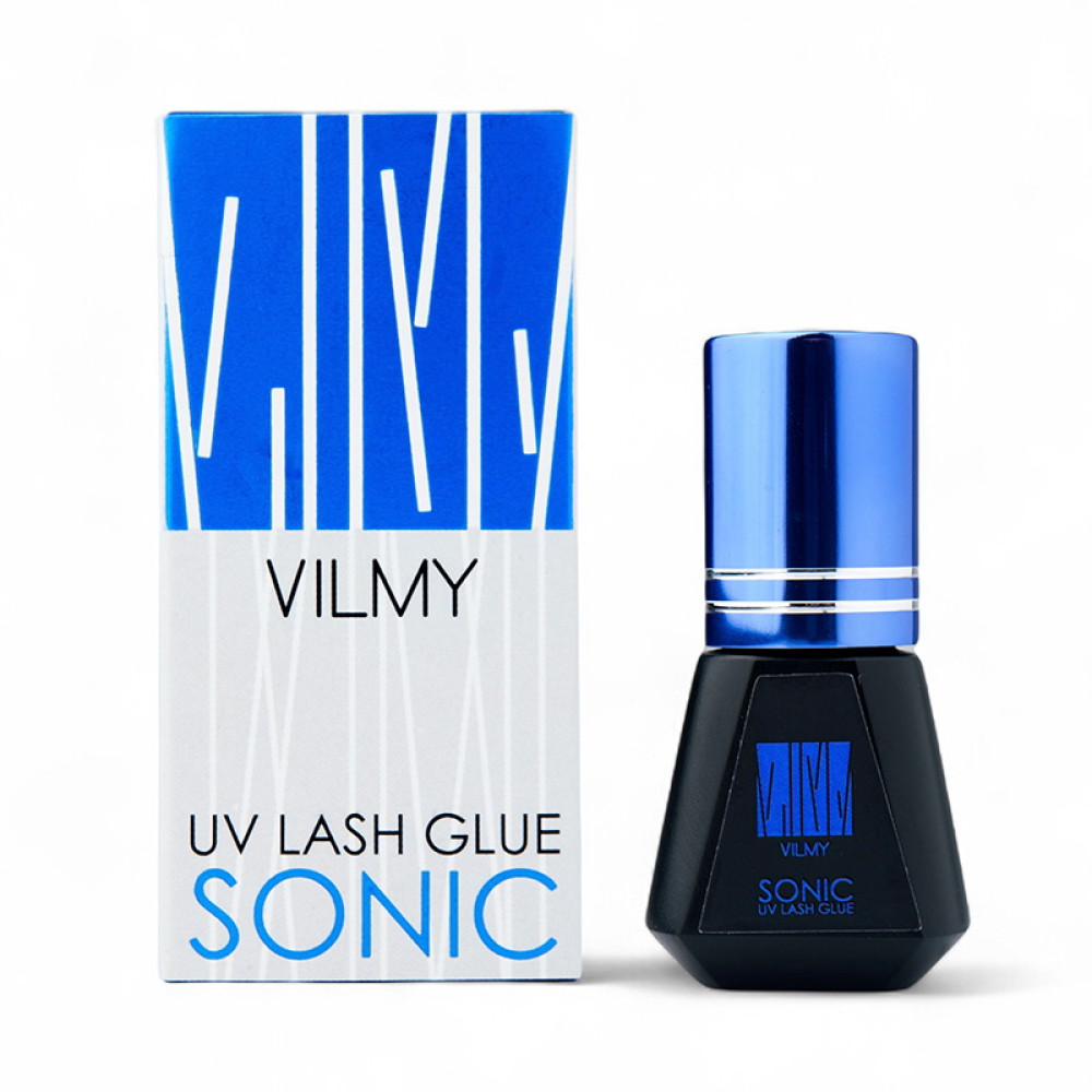Клей UV для нарощування вій Vilmy Sonic синій 0.5-1 сек 5 мл
