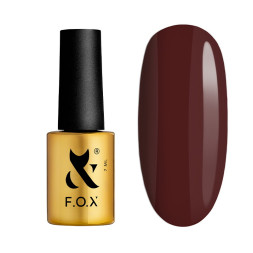 Гель-лак F.O.X Mocha Mousse 109 теплий коричневий з глибоким підтоном 7 мл